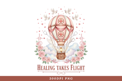 Vintage Nurse Sublimation Design Clipart Product Image 1