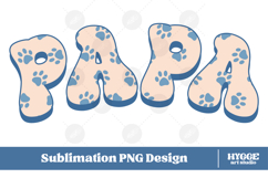 American Papa 4th of July USA Cat Dog Paw DTF Sublimation Product Image 1