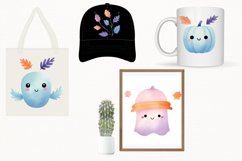 Pastel Halloween Watercolor 68 Cliparts Ai Generated Art Product Image 9