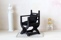 Miniature Tudor chair digital file 1:6 castle furniture Product Image 9