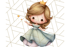 Princess Clipart PNG, Cute Royal Girl Clip Art Product Image 5