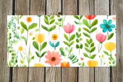 Spring Watercolor Flowers | 17 Mug Sublimation designs, PNG Product Image 9