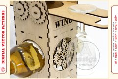 Wine Box v21 - laser cutting file - Glowforge ready SVG Product Image 9