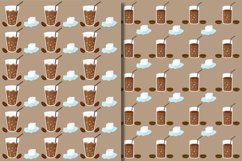Iced coffee patterns bundle - 10 coffee digital papers Product Image 6