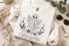Stay Spooky PNG, Rhinestone Ghost Halloween Sublimation Product Image 9