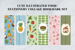 Cute Illustrated Food &amp; Stationery Collage Bookmark Set Product Image 9