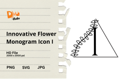 Innovative Flower Monogram Icon Product Image 1