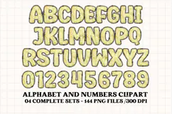 Black and Gold Alphabet png clipart, gold letters doodle Product Image 3
