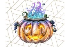 Spooky Jack O Lantern PNG Clipart, Scary Halloween Pumpkins Product Image 5