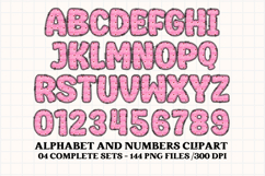 Valentine Alphabet Clip Art, valentines day letters doodle Product Image 3