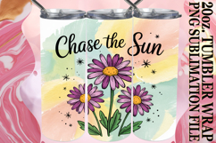 LUMINOUS ADVENTURES 20oz TUMBLER WRAP, Flowers Quote Product Image 1