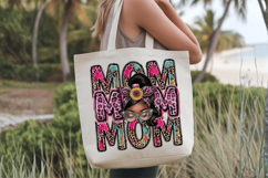 Messy Bun Mom PNG sublimation | Mother's Day PNG T-Shirt Product Image 1