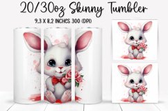 Valentine&#039;s Day Skinny Tumbler - Sublimation Tumbler Design Product Image 1