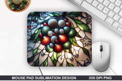 Flowers Mouse Pad Sublimation, Christmas Mouse Pad PNG Product Image 1