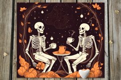 Halloween Skeleton | 11 Skinny tumbler sublimation designs Product Image 9