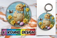 Cheerful Easter Animal Sublimation Artwork Product Image 1