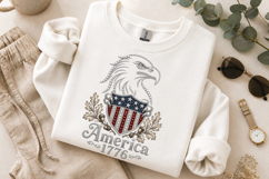America 1776 PNG, Rhinestone Eagle Patriotic Sublimation Product Image 9