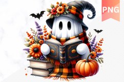 Halloween Ghost Sublimation - Halloween Clipart PNG Design Product Image 1