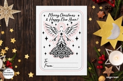 Christmas Card Angel Ornament Laser Cut | Glowforge | SVG Product Image 2