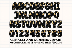 Christmas Alphabet png clipart, christmas letters doodle Product Image 3