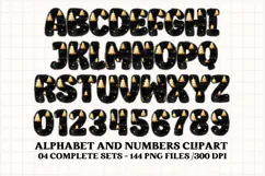 Christmas Alphabet png clipart, christmas letters doodle Product Image 3