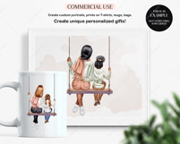 Autumn Mom DIY Clipart Set Portrait Creator Product Image 6
