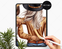 Cowgirls Besties Clipart Portrait Creator Product Image 7