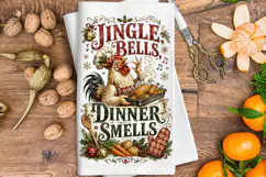 Funny Christmas Towel PNG,kitchen towel funny christmas towe Product Image 3