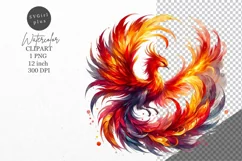 Fantasy clipart, Phoenix clipart, Nursery clipart Product Image 1