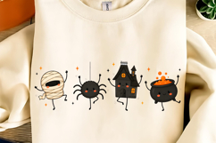 Fall Halloween Pumpkin Ghost Friends PNG, Halloween Ghost Product Image 6