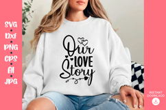 Love quotes SVG Design, Love SVG layered design Product Image 1