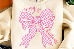 Merry Christmas PNG, Merry Christmas Bow PNG Product Image 2
