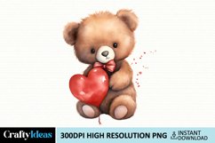 Little Bear Valentine Sublimation Product Image 1