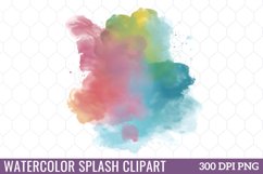 Watercolor Splashes Clipart Product Image 1