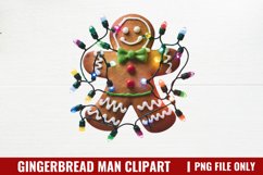 Gingerbread Man Clipart PNG Product Image 1