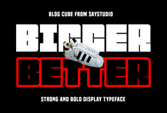 Blog Cube - Bold Strong Font Product Image 9