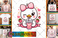 Cozy TSHIRT Gift Ideas PNG, Cute Goose Product Image 1