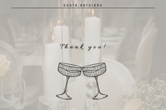 Cheers and Charms, line art fancy event elements vector art Product Image 9