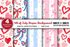 4th Of July Stripes Background PNG Product Image 1