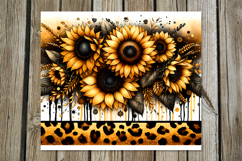 Magic sunflowers | straight skinny tumbler sublimation PL2 Product Image 5