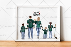 Hockey Family clipart: &quot;HOCKEY CLIPART&quot; Hockey jerseys PNG Product Image 3