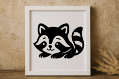 Cute Funny Raccoon SVG Product Image 1