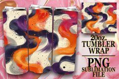 Dynamic Paint Pattern Tumbler Wrap 20oz Product Image 1