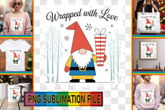 FUN PNG TSHIRT Designs, Holiday Gnome Product Image 1