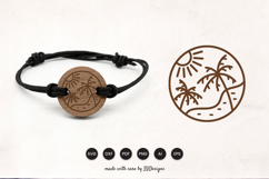 Summer Beach Bracelet Laser Cut SVG Product Image 1