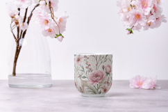 Coquette Wildflowers Seamless Pattern, Romantic Pink Floral Product Image 8