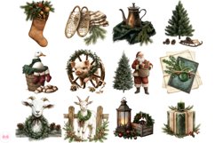 Forest Green Christmas Clipart Product Image 5