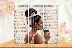 Black Girl Magic Black Woman Positive mind 20oz Tumbler wrap Product Image 1