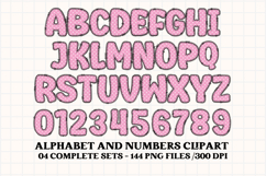 Easter Day Alphabet png clipart, easter day letters doodle Product Image 3