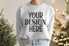 Christmas Gildan 18000 ASh Sweatshirt Mockups Product Image 1